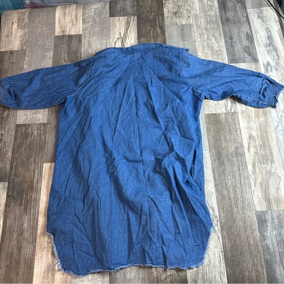 Ninexis Denim Color Shirt, Button Down, XL, Lightweight - Picture 5 of 5